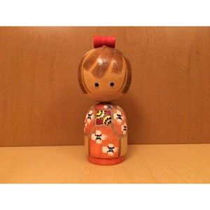 Kobayashi Inosuke 6" Kokeshi Writer Folk Crafts Wooden Doll Figurine